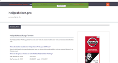 Desktop Screenshot of heilpraktiker-pro.de