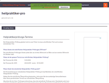 Tablet Screenshot of heilpraktiker-pro.de